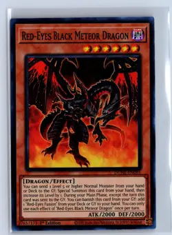 Yugioh: Duelist Nexus Red-Eyes Black Meteor Dragon #DUNE-EN095 SR,1st Ed - Image 1
