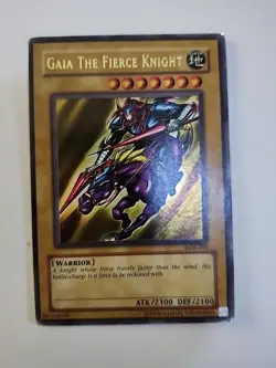 Yu-Gi-Oh! TCG Gaia The Fierce Knight LOB-006 Ultra Rare OG Unlimited LP - Image 1