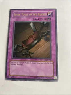 YUGIOH SEVEN TOOLS OF THE BANDIT ULTRA RARE NEAR MINT MRD-E129 - Image 1