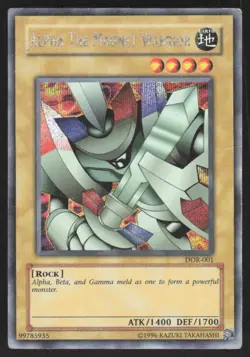 ALPHA THE MAGNET WARRIOR DOR-001 HP/CREASES YUGIOH - Image 1