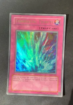 Torrential Tribute LON-025 Labyrinth of Nightmare Unlimited Damaged Yugioh - Image 1