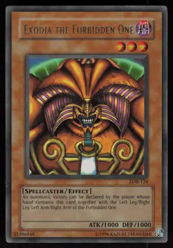 Exodia the Forbidden One LOB-124 Ultra Rare Yu-Gi-Oh - Image 1