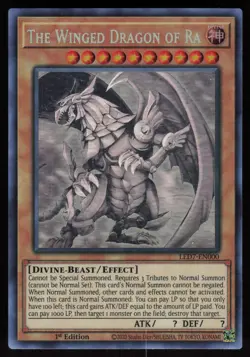 The Winged Dragon of Ra (Ghost Rare) LED7-EN000 1st Edition Yu-Gi-Oh - Image 1