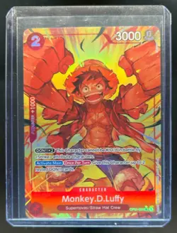 2024 One Piece The Best Monkey.D.Luffy Super Rare Alt Art #OP01-024 - Image 1