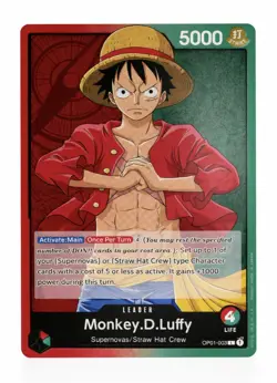 One Piece Trading Cards Monkey.D.Luffy Romance Dawn OP01 - OP01-003L Near Mint - Image 2
