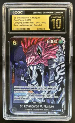 2025 One Piece St. Ethanbaron V. Nusjuro Alt Art Parallel #086 BGS 10 PRISTINE - Image 1