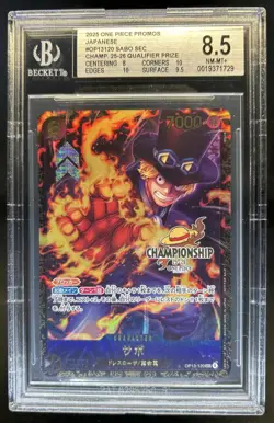 2025 One Piece Sabo Secret Rare Championship #OP13-120 BGS 8.5 - Image 1