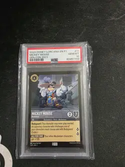 PSA 10 Disney Lorcana Mickey Mouse Musketeer GENCON Promo 11/P1 - Image 1