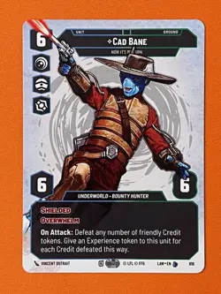 Cad Bane LAW 818 - Prestige Legendary - Star Wars Unlimited SWU - NM - Image 1
