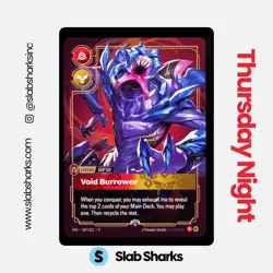 2026 RIFTBOUND SFD METAL PRIZE CARDS #187/221 REK'SAI VOID BURROWER PROMO - Image 1