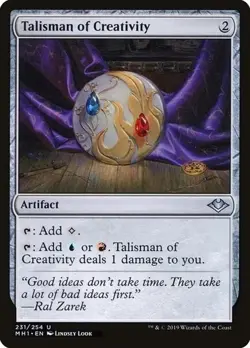 Magic the Gathering Talisman of Creativity Modern Horizons #231 2019 LP MTG Card - Image 1