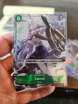 Carrot ALT ENGLISH EB04-013 SR THE AZURE SEA'S SEVEN ENGLISH OP14 ONE PIECE CARD - Image 1