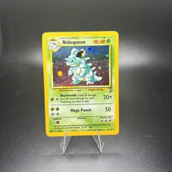 Pokemon TCG Nidoqueen Holo Unlimited Card 12/130 Base Set 2 MP -g - Image 1