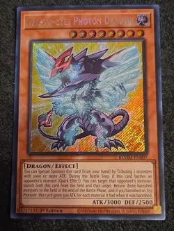 Galaxy-Eyes Photon Dragon BLMM-EN007 1st Edition Secret Yu-Gi-Oh Card Chibi - Image 1