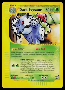 Pokemon Card - Dark Ivysaur Best of Promo 6 - Image 1
