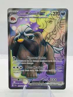 Arven's Mabosstiff ex 218/182 SV10: Destined Rivals NM Pokemon Card TCG - Image 1