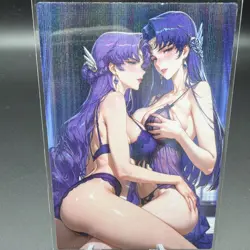 Athena Saint Seiya Anime Waifu Card Doujin ACG Goddess Holo - Image 1