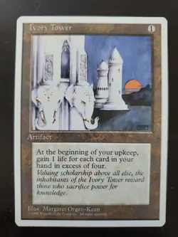 Magic The Gathering Ivory Tower 4th Edition - Image 1
