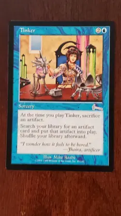 Tinker Urza's Legacy EX/LP #45 MTG Magic the Gathering Sorcery Uncommon - Image 5