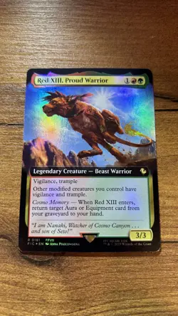 Red XIII, Proud Warrior (Extended Art) FOIL - Commander: FINAL FANTASY (181) - Image 1