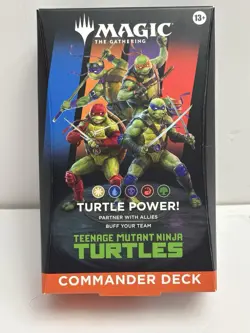 Commander Deck "Turtle Power" Teenage Mutant Ninja Turtles TMT MTG In Hand - Image 1