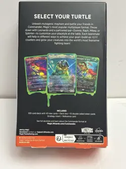 Commander Deck "Turtle Power" Teenage Mutant Ninja Turtles TMT MTG In Hand - Image 2