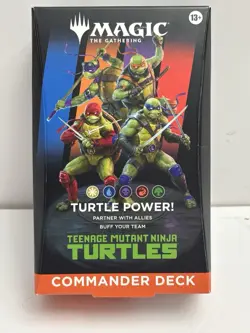 Commander Deck "Turtle Power" Teenage Mutant Ninja Turtles TMT MTG In Hand - Image 3