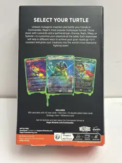 Commander Deck "Turtle Power" Teenage Mutant Ninja Turtles TMT MTG In Hand - Image 4