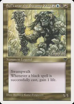 MTG - Sol'kanar the Swamp King - Chronicles - X1 - (LP) - - Image 1