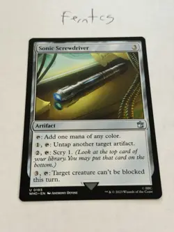 Magic the Gathering Sonic Screwdriver Uncommon NM Dr Who Ships Same Day - Image 1