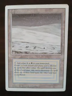 MTG Tundra Revised Edition - See picts for condition - Image 1