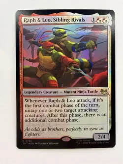 Raph & Leo, Sibling Rivals Teenage Mutant Ninja Turtles Foil #166 - Image 1