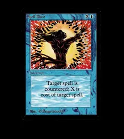 Magic the Gathering SPELL BLAST Beta MTG - Image 1