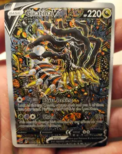 Giratina V (Alternate Full Art) 186/196 SWSH11: Lost Origin - Pokemon Card - NM - Image 3