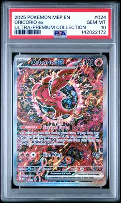 2025 POKEMON MEP PROMO ULTRA-PREMIUM COLLECTION #024 ORICORIO EX PSA 10 - Image 1