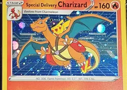 CGC 10 Special Delivery Charizard SWSH075 SWSH Pokemon Center UK Promo Card Holo - Image 2