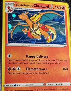 CGC 10 Special Delivery Charizard SWSH075 SWSH Pokemon Center UK Promo Card Holo - Image 4