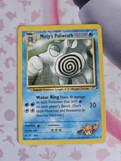 MISTY'S POLIWRATH Gym Heroes POKEMON 2000 Non-Holo Trading Card 31/132 TCG - Image 1