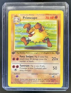1999 Pokemon Jungle 1st Edition Primeape #43/64 - Image 1