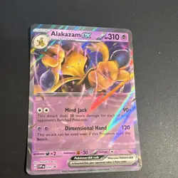 Pokemon TCG Alakazam ex SVP Promo Holo 310 HP 050 No Star holo ERROR - Image 4