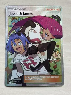 Pokemon Jessie & James 68/68 Ultra Rare Full Art Holo Trainer Hidden Fates EN - Image 1