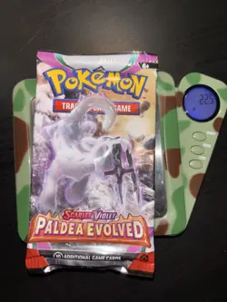22.5g HEAVY Pokemon Scarlet & Violet Paldea Evolved Booster Pack SEALED - Image 1
