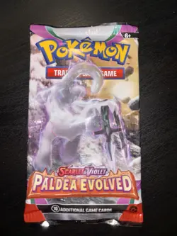 22.5g HEAVY Pokemon Scarlet & Violet Paldea Evolved Booster Pack SEALED - Image 2