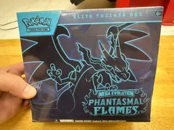 Pokemon Mega Evolution Phantasmal Flames Elite Trainer unopened sealed Box - Image 1