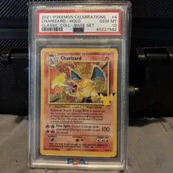 Pokemon TCG Charizard Holo (4/102) Celebrations Classic Collection PSA 10 GEM - Image 1