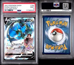 2021 Pokemon SWSH Evolving Skies Rayquaza V Alt Art 194 PSA 9 Mint - Image 3
