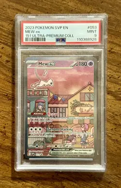 Pokemon Mew ex 053 SV Black Star Promo 151 Ultra-Premium Collection PSA 9 MINT - Image 1