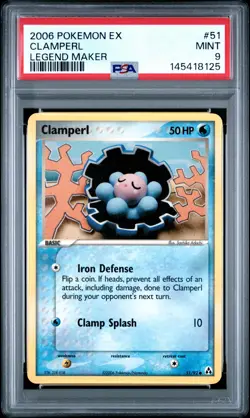2006 POKEMON EX LEGEND MAKER #51 CLAMPERL PSA 9 - Image 1