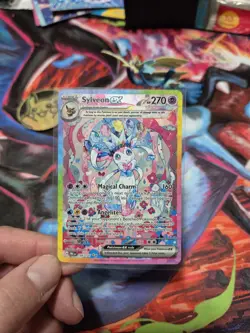 Pokemon Sylveon ex Sv: Prismatic Evolutions Special Illustration Rare Holo - Image 1
