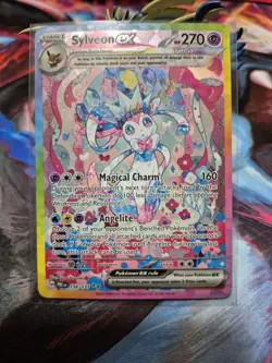 Pokemon Sylveon ex Sv: Prismatic Evolutions Special Illustration Rare Holo - Image 3